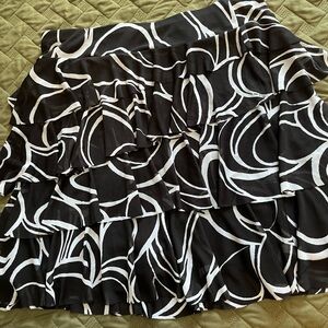 INC International Concepts Black and White Mini Skirt